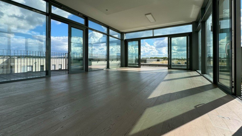 Wohnzimmer Penthousewohnung D�sseldorf