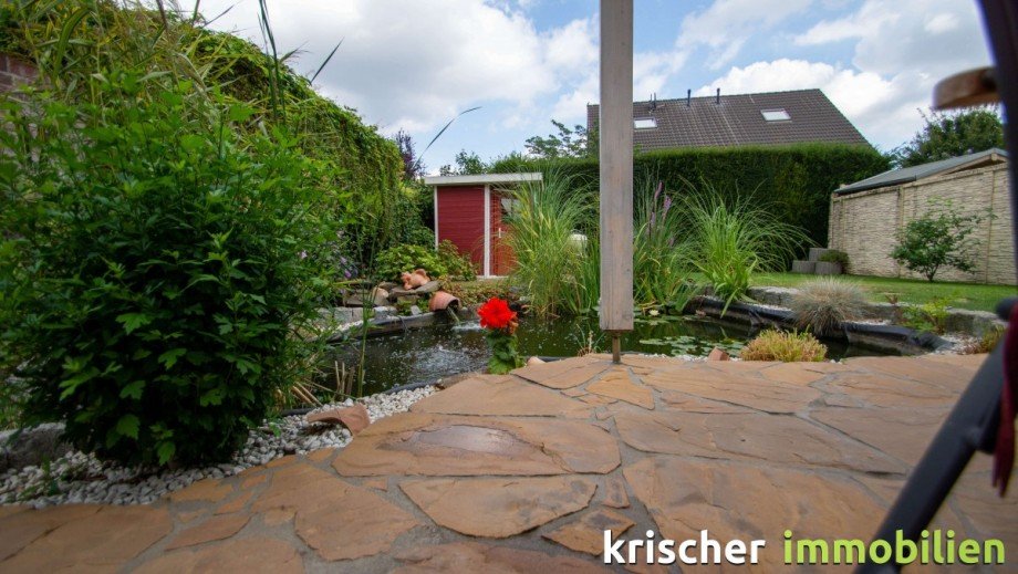Terrasse / Gartenteich Doppelhaush�lfte Neukirchen-Vluyn