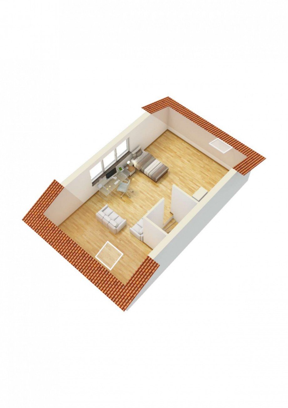 Grundriss DG 3D Doppelhaush�lfte Neukirchen-Vluyn