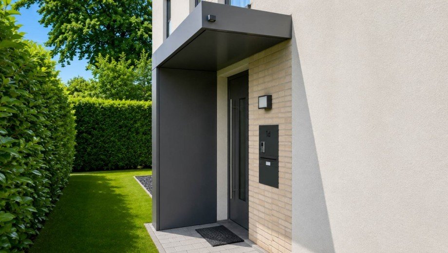 Hauseingang. Doppelhaush�lfte D�sseldorf
