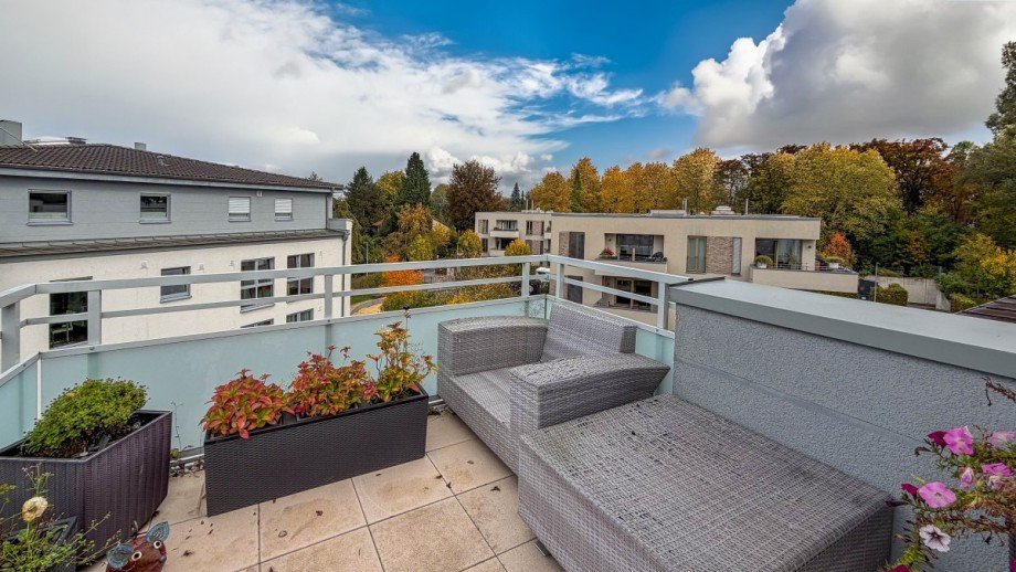 zweite Terrasse Penthousewohnung D�sseldorf