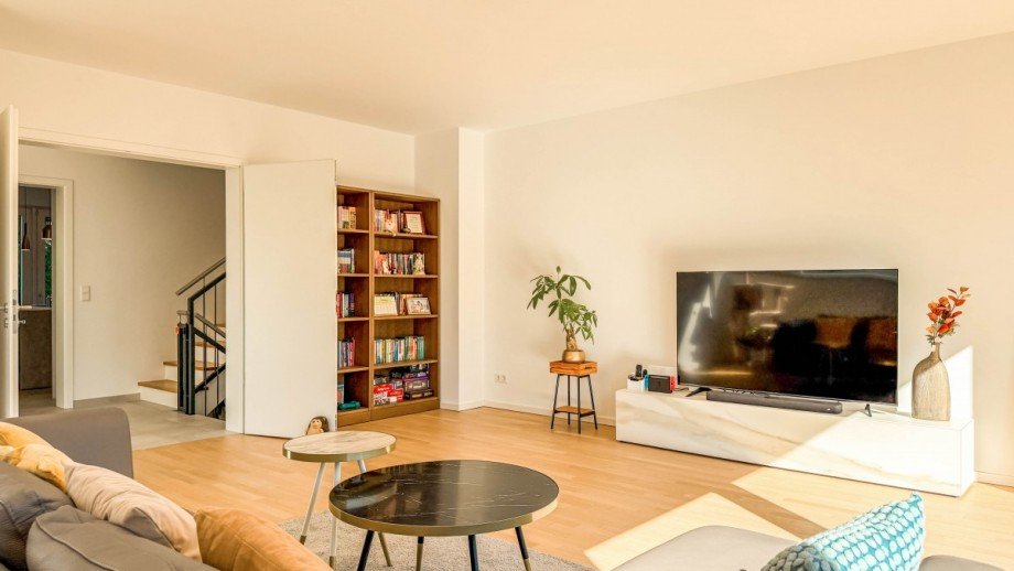 Wohnzimmer. Doppelhaush�lfte Neuss