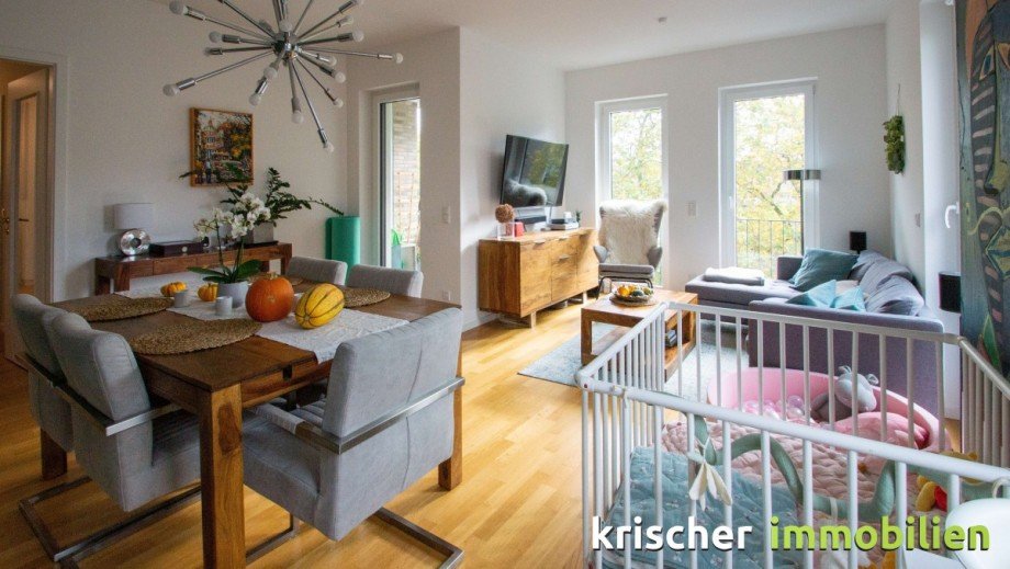 Wohnzimmer Etagenwohnung D�sseldorf