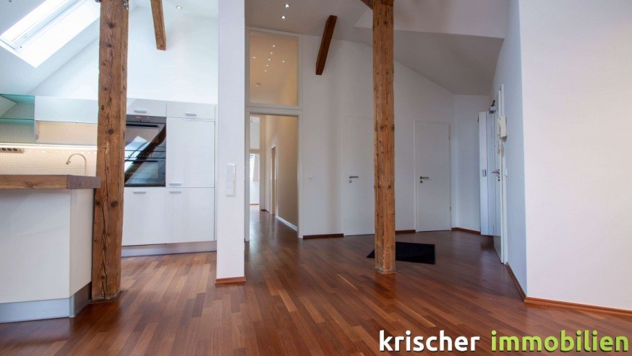 Wohnzimmer Dachgeschosswohnung D�sseldorf