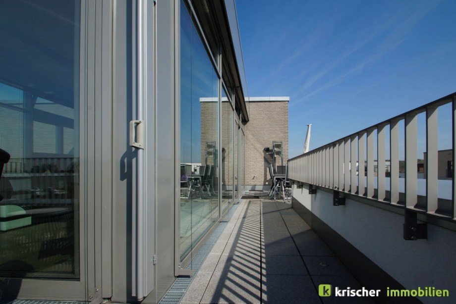 Blick zum 2. Sitzbereich Penthousewohnung D�sseldorf