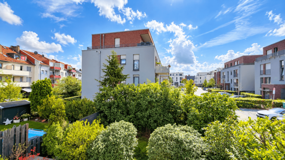 Ausblick. Etagenwohnung D�sseldorf