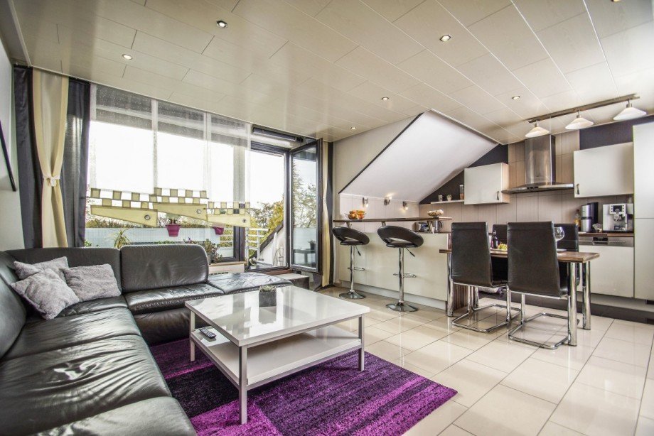 Wohnzimmer Dachgeschosswohnung Mettmann