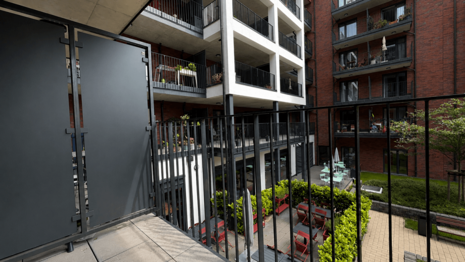 Balkon. Etagenwohnung D�sseldorf