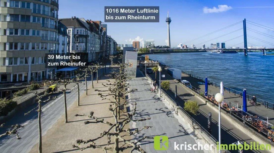 in direkter N�he zum Rhein Etagenwohnung D�sseldorf
