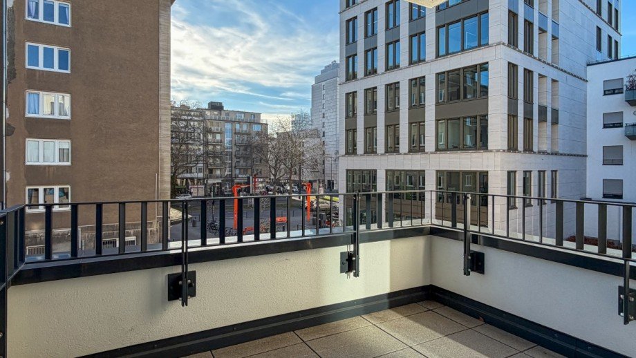 Balkon. Etagenwohnung D�sseldorf