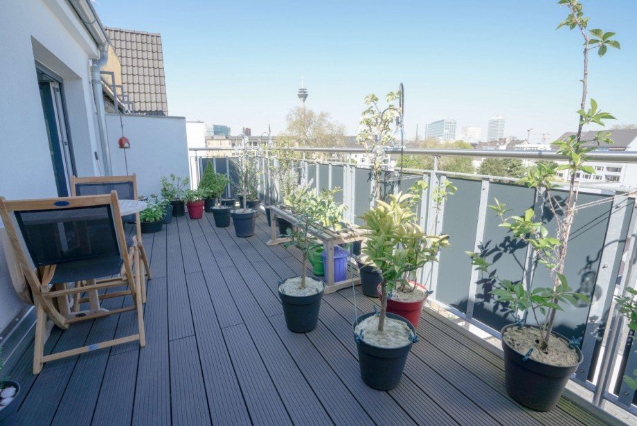 Terrasse Dachgeschosswohnung D�sseldorf