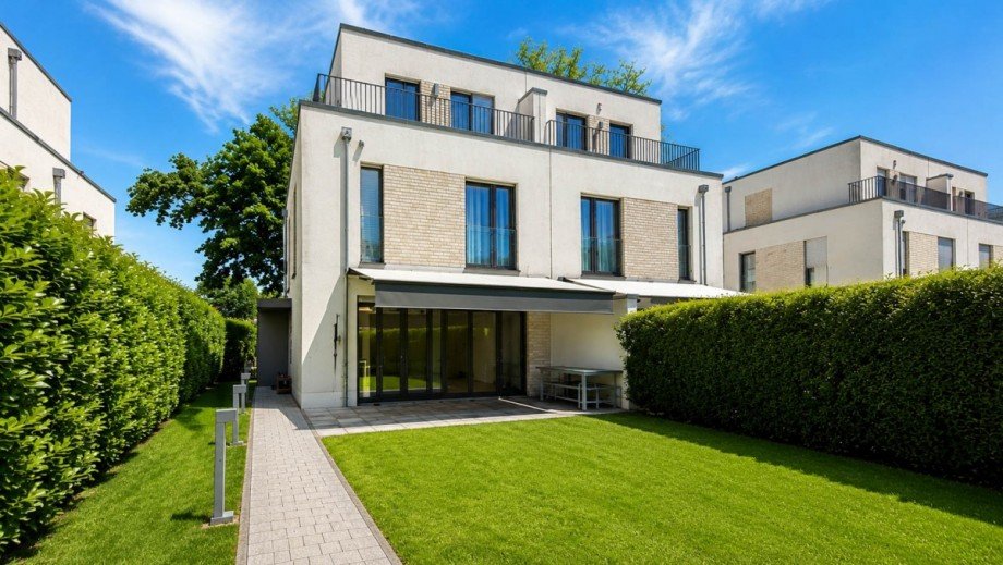 Aussenansicht. Doppelhaush�lfte D�sseldorf