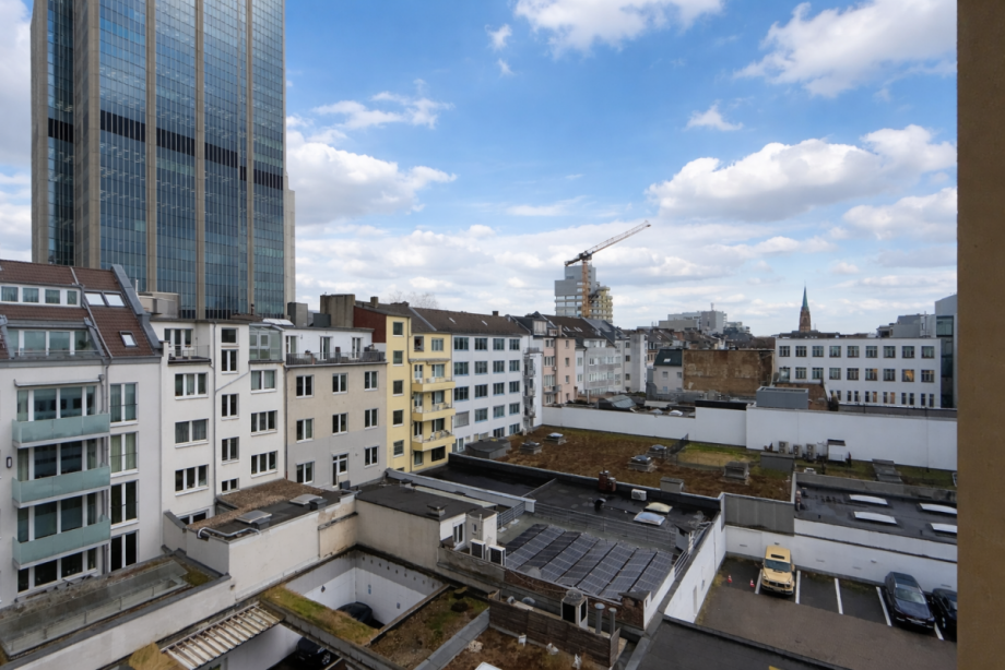 Ausblick Balkon Etagenwohnung D�sseldorf