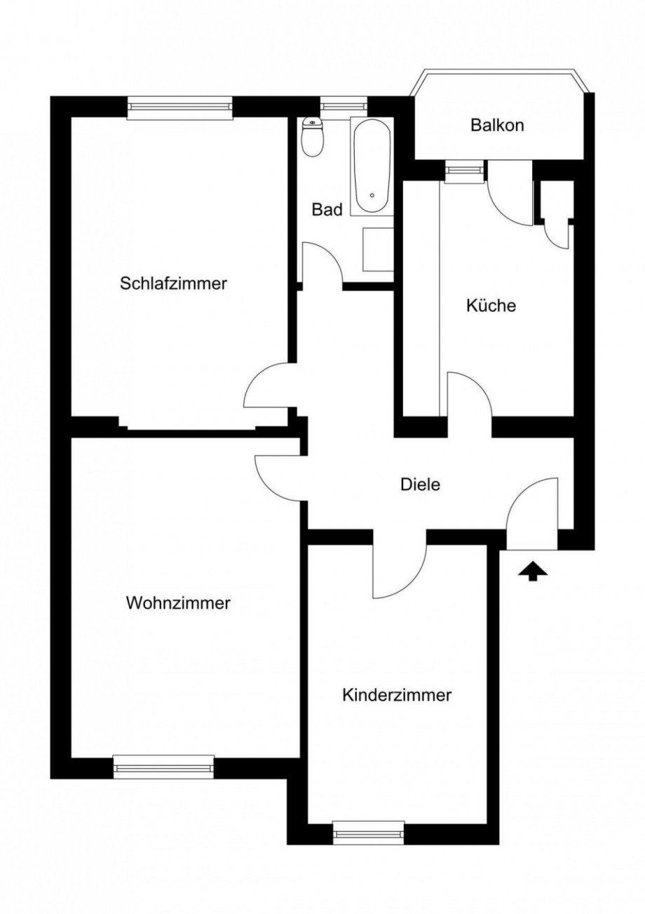  Etagenwohnung D�sseldorf