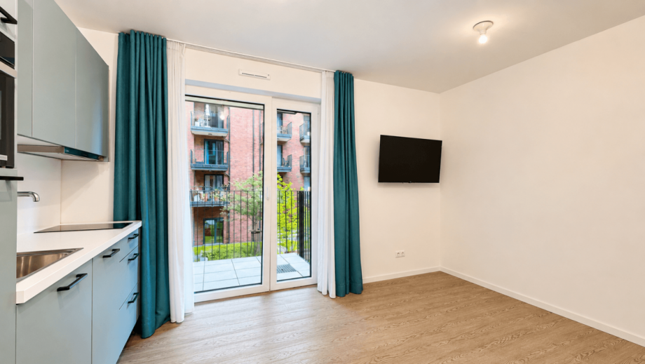 Wohnzimmer. Etagenwohnung D�sseldorf