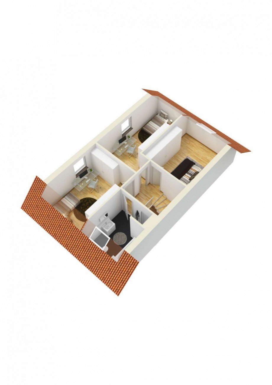 Grundriss 1OG 3D Doppelhaush�lfte Neukirchen-Vluyn