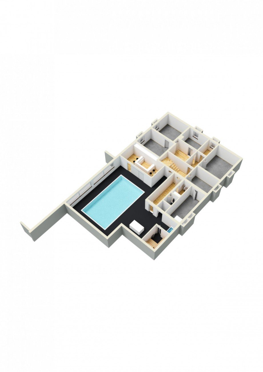 3D Grundriss UG Einfamilienhaus D�sseldorf