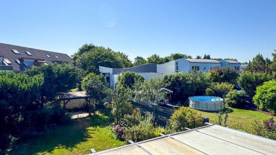 Ausblick vom Balkon Einfamilienhaus Kaarst