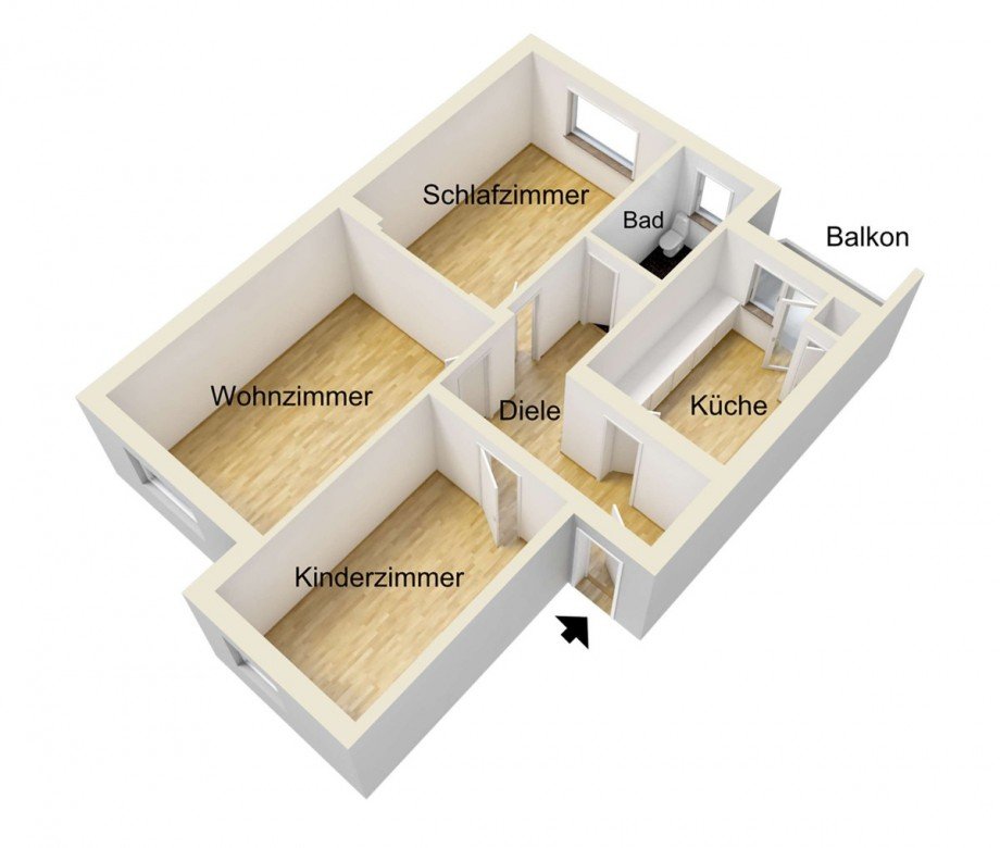  Etagenwohnung D�sseldorf