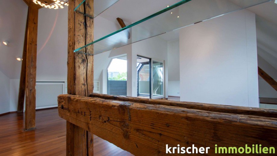Wohnzimmer Dachgeschosswohnung D�sseldorf