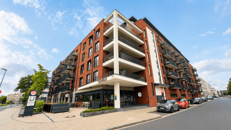 Au�enansicht. Etagenwohnung D�sseldorf
