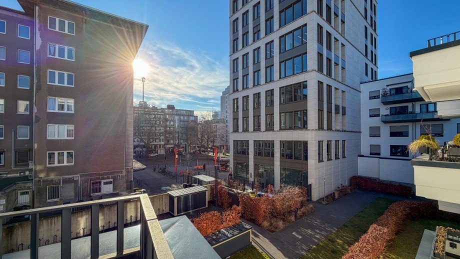 Balkon. Etagenwohnung D�sseldorf