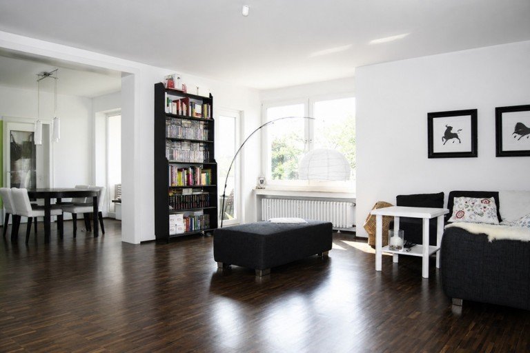 Wohnzimmer D�sseldorf Etagenwohnung grossz�gige und sehr helle Wohnung | Parkett | modernes Bad | G�ste WC | 2 x Balkon | Garage